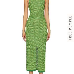 Free People Mindy Sweater Dress in Lime (New with tags)